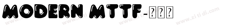 Modern Mttf字体转换